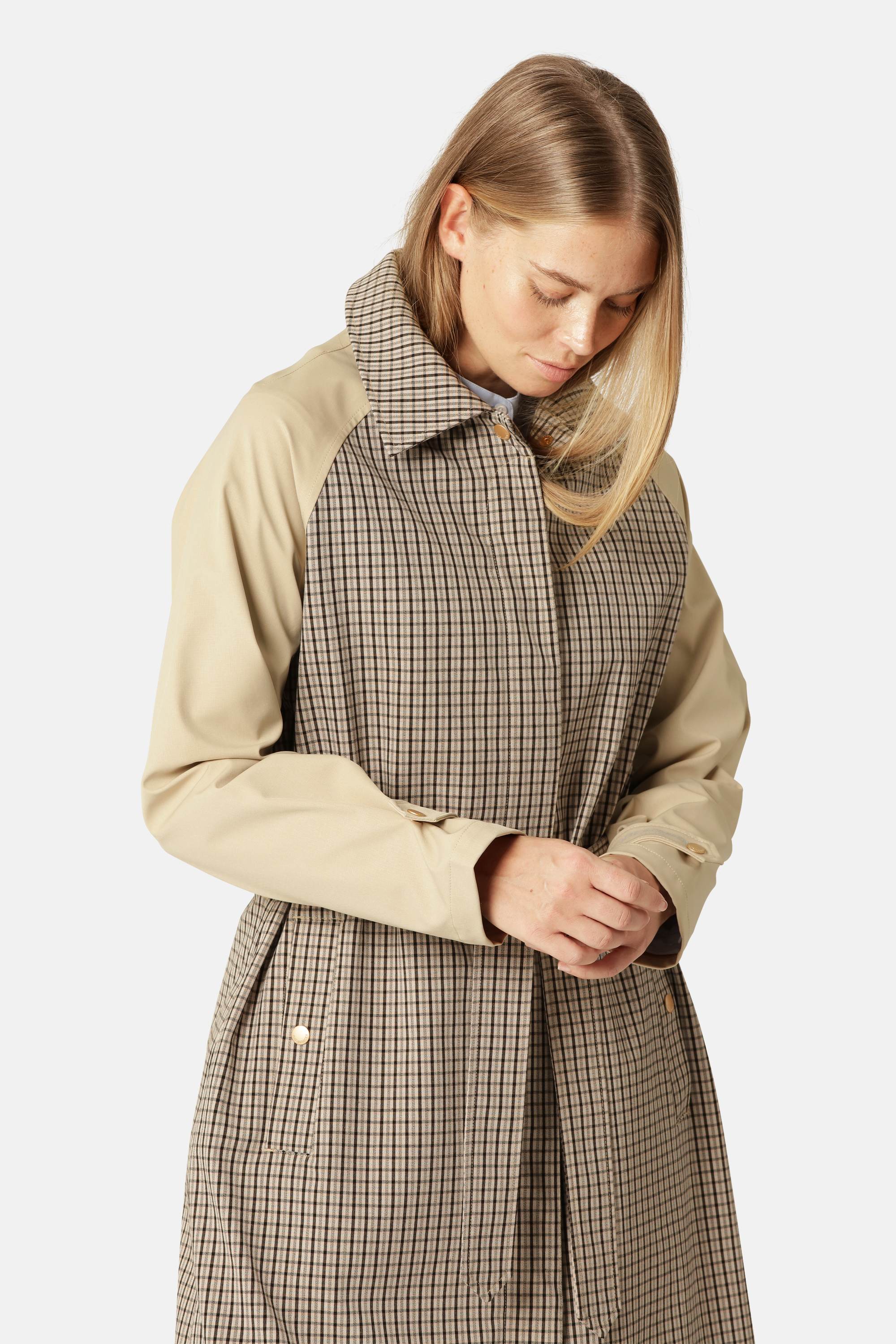 Trench Regnfrakke - White Pepper